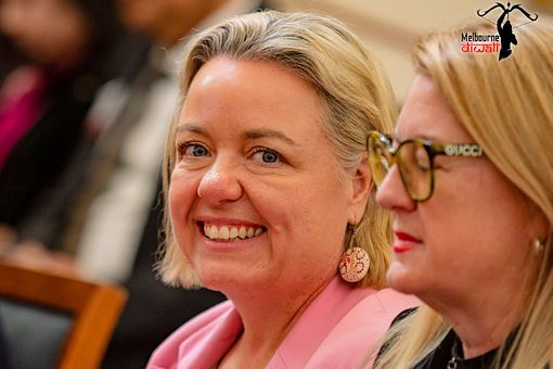 Kathleen Matthews-Ward MP and Natalie Hutchins MP at the Launch