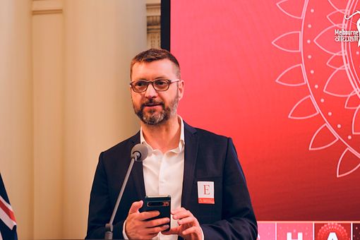 Raphaël Alla speaks for the French-Australian Chamber of Commerce and Industry